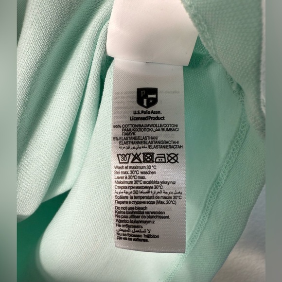 U. S. Polo Assn. Polo shirt, S, Water Green, condition- perfect - Picture 7 of 7